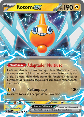 Rotom ex (029/094) - Carta Avulsa Pokemon