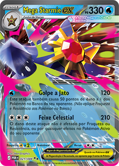Mega Starmie ex (021/88) - Carta Avulsa Pokemon