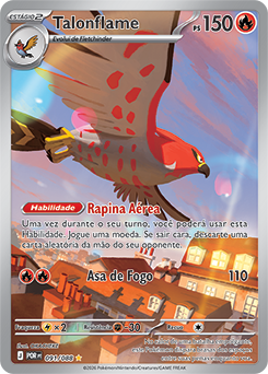 Talonflame (091/88) FOIL - Carta Avulsa Pokemon