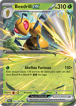 Beedrill ex (003/086) - Carta Avulsa Pokemon