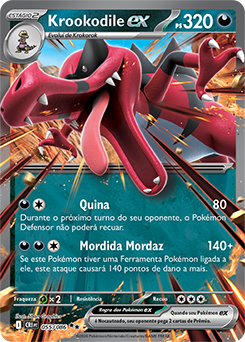 Krookodile ex (055/086) - Carta Avulsa Pokemon