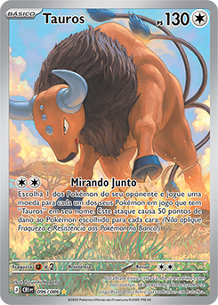 Tauros (096/086) FOIL - Carta Avulsa Pokemon