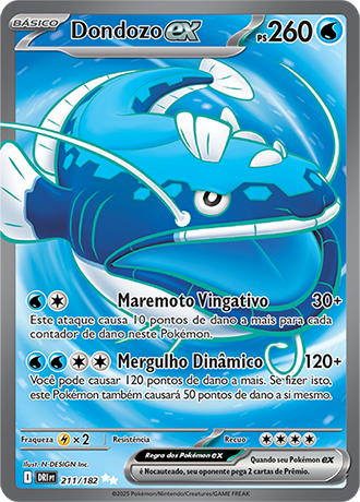 Dondozo ex (211/182) - Carta Avulsa Pokemon