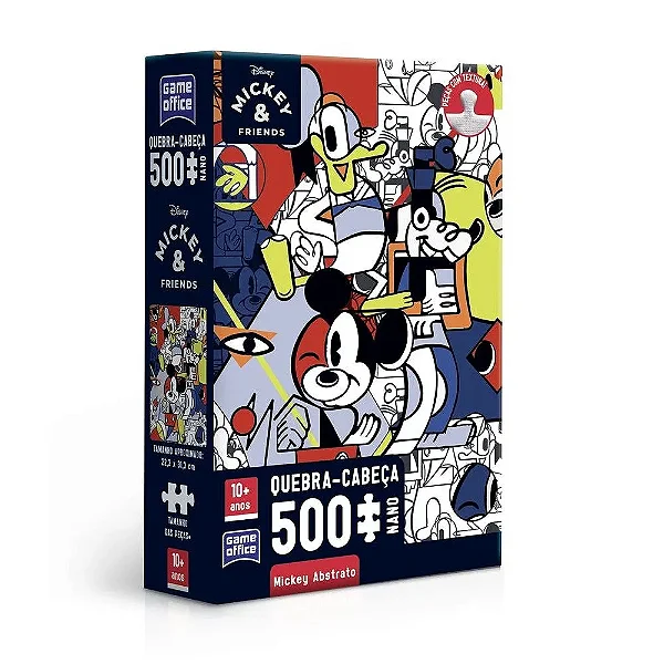 Quebra-cabeça Nano Mickey Abstrato - Disney (500 Peças)