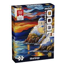 Quebra-Cabeça Mini / Nano - Vitral Grego - 1000 peças