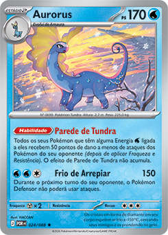 Aurorus (024/88) REV FOIL - Carta Avulsa Pokemon