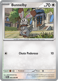Bunnelby (064/088) - Carta Avulsa Pokemon