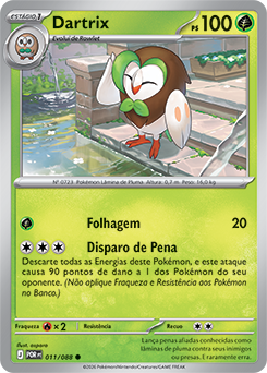 Dartrix (011/88) - Carta Avulsa Pokemon