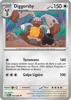 Diggersby (065/88) REV FOIL - Carta Avulsa Pokemon