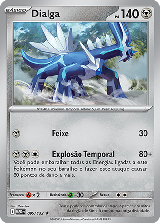 Dialga (095/132) FOIL - Carta Avulsa Pokemon