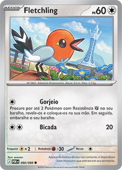 Fletchling (066/88) REV FOIL - Carta Avulsa Pokemon