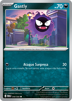 Gastly (048/88) - Carta Avulsa Pokemon
