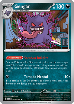 Gengar (050/88) REV FOIL - Carta Avulsa Pokemon