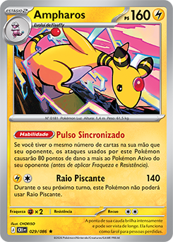 Ampharos (029/086) REV FOIL - Carta Avulsa Pokemon
