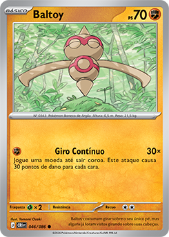 Baltoy (046/086) - Carta Avulsa Pokemon