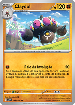 Claydol (047/086) - Carta Avulsa Pokemon