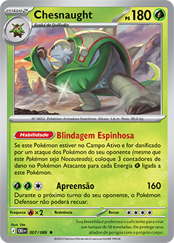 Chesnaught (007/086) REV FOIL - Carta Avulsa Pokemon