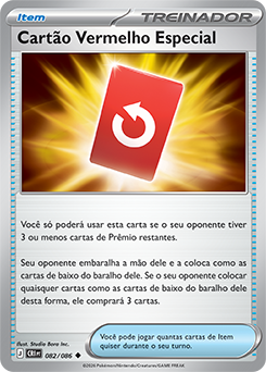 Cartão Vermelho Especial / Special Red Card (082/086) - Carta Avulsa Pokemon