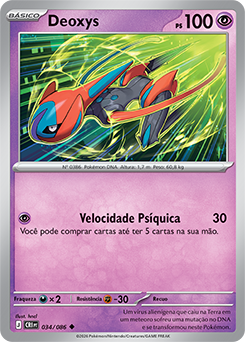 Deoxys (034/086) REV FOIL - Carta Avulsa Pokemon