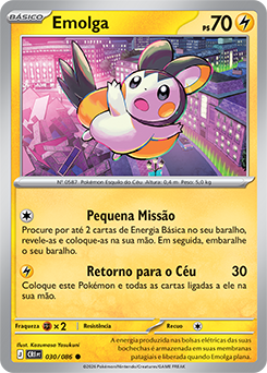 Emolga (030/086) - Carta Avulsa Pokemon