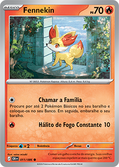 Fennekin (011/086) REV FOIL - Carta Avulsa Pokemon