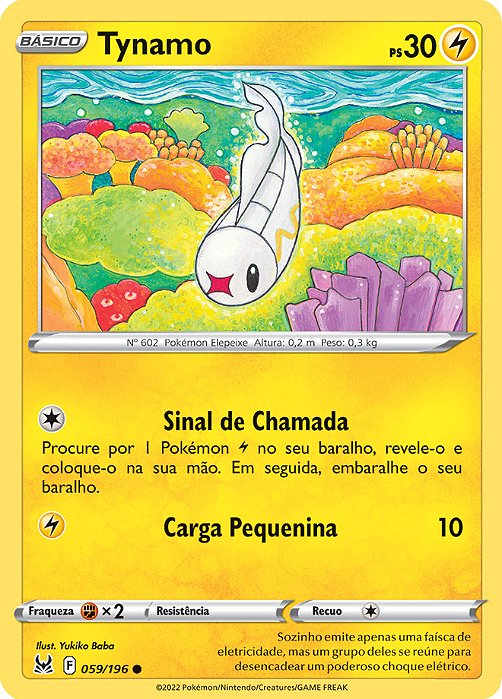 Tynamo (059/196) - Carta Avulsa Pokemon