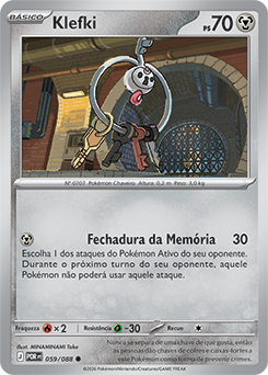 Klefki (059/088) - Carta Avulsa Pokemon