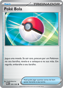 Poké Bola / Poké Ball (080/088) - Carta Avulsa Pokemon