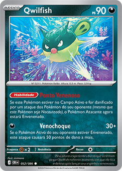 Qwilfish (052/086) - Carta Avulsa Pokemon