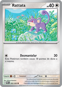 Rattata (060/088) - Carta Avulsa Pokemon
