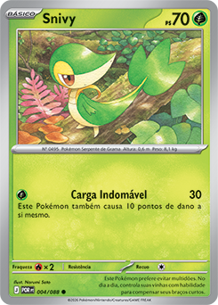 Snivy (004/088) - Carta Avulsa Pokemon