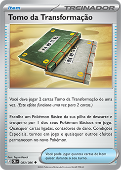Tomo da Transformação / Transformation Tome (083/086) - Carta Avulsa Pokemon