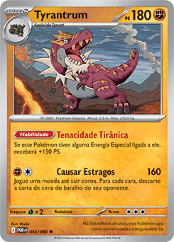 Tyrantrum (045/088) FOIL - Carta Avulsa Pokemon