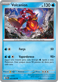 Volcanion (025/088) - Carta Avulsa Pokemon