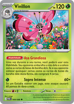 Vivillon (009/088) REV FOIL - Carta Avulsa Pokemon