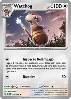 Watchog (071/086) REV FOIL - Carta Avulsa Pokemon