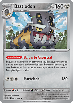 Bastiodon (062/084) FOIL - Carta Avulsa Pokemon