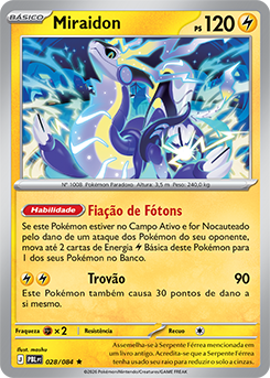 Miraidon (028/084) FOIL - Carta Avulsa Pokemon