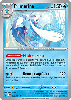 Primarina (020/084) FOIL - Carta Avulsa Pokemon