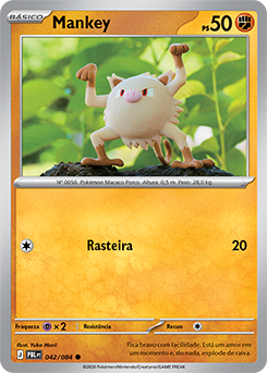 Mankey (042/084) - Carta Avulsa Pokemon