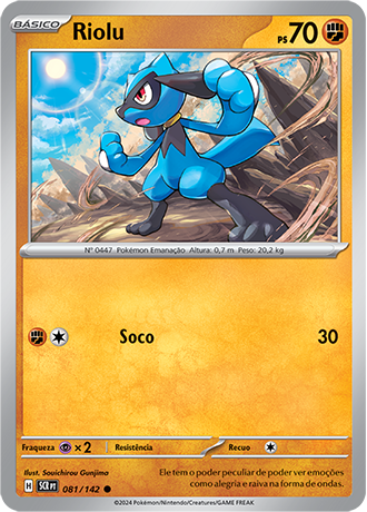 Riolu (081/142) - Carta Avulsa Pokemon