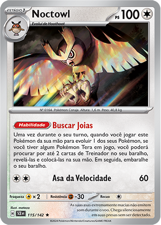 Noctowl (115/142) FOIL - Carta Avulsa Pokemon