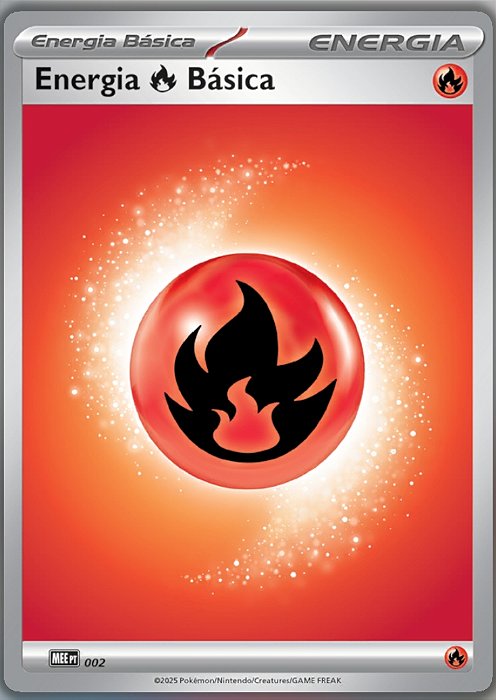 10 Energia de Fogo (MEE002) 2025 - Carta Avulsa Pokemon