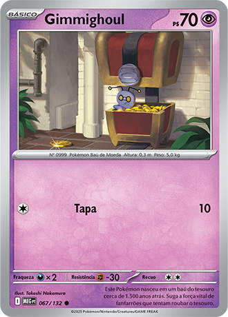 Gimmighoul (067/132) - Carta Avulsa Pokemon