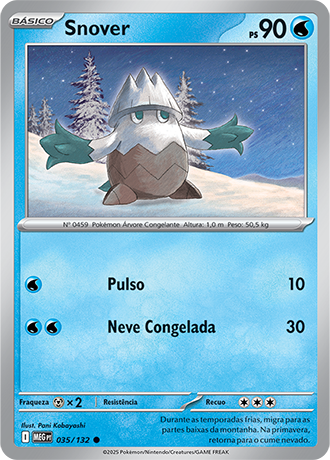 Snover (035/132) REV FOIL - Carta Avulsa Pokemon