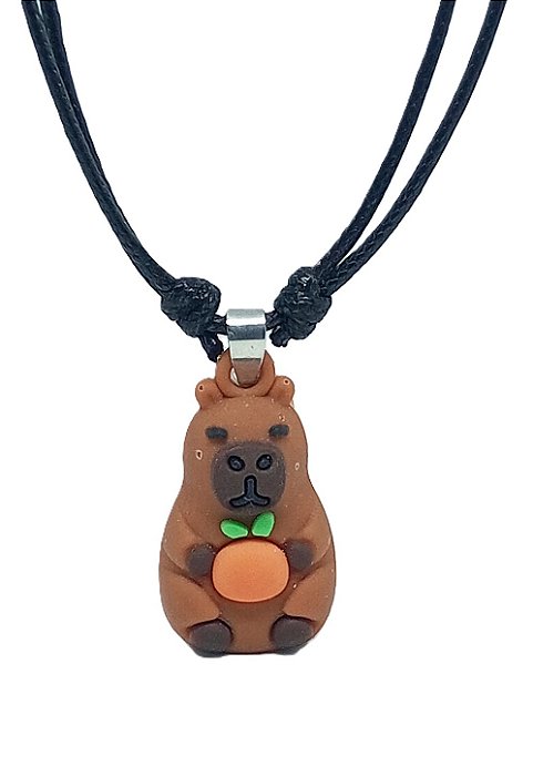 Colar Cordão com Nó Regulável - Capivara V2