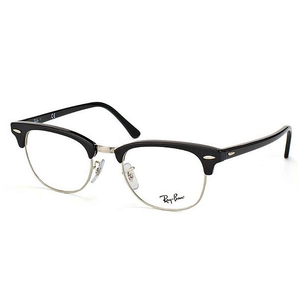 Óculos de Grau Ray Ban Clubmaster RX5154 Preto Brilho - Óculos de Grau e  Óculos de Sol Masculino e Feminino | Univisão Ótica