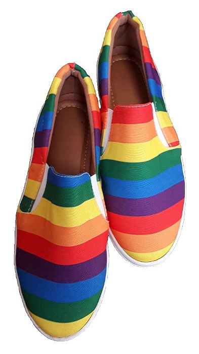 Tênis Slip On Arco Iris Conforto e Qualidade 33 ao 43.