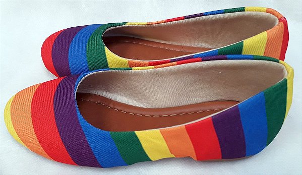 Sapatilha Arco Iris Infantil Sapatilha Feminina Tam. 23 ao 42.