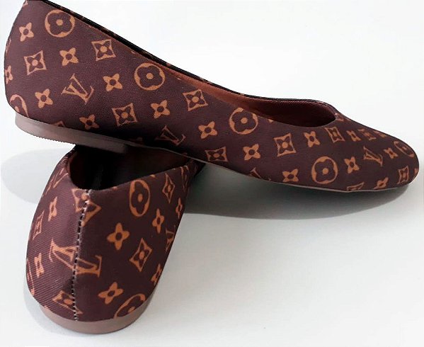 Sapatilha Louis Vuitton Marrom Mãe e Filha - Tam. 23 ao 42.